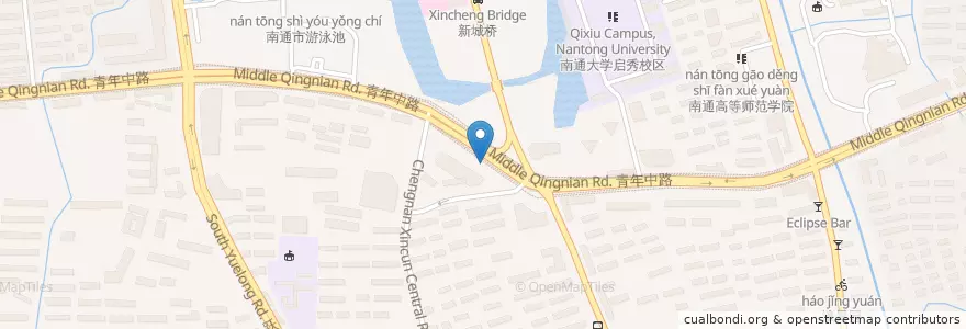 Mapa de ubicacion de 裕丰广场 en Çin, 南通市, 崇川区, 新城桥街道.