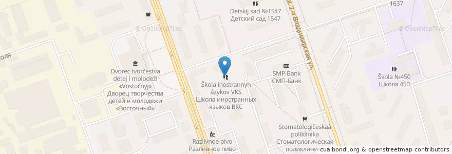 Mapa de ubicacion de ВКС en روسيا, Центральный Федеральный Округ, Москва, Восточный Административный Округ, Район Перово.