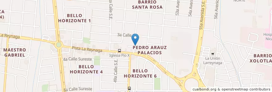 Mapa de ubicacion de Best Side en Никарагуа, Departamento De Managua, Managua (Municipio).