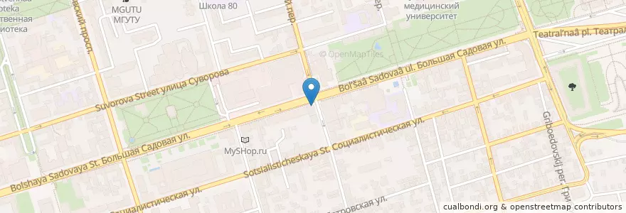 Mapa de ubicacion de Пироги Кучкова en 러시아, 남부연방관구, Ростовская Область, Городской Округ Ростов-На-Дону.
