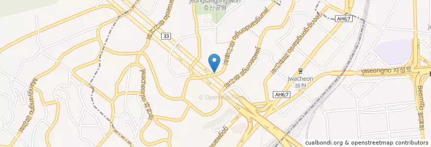 Mapa de ubicacion de 좌천동 en Coreia Do Sul, Busan, 동구, 좌천동.