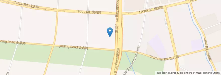 Mapa de ubicacion de Putuo District en China, Shanghai, Putuo District.