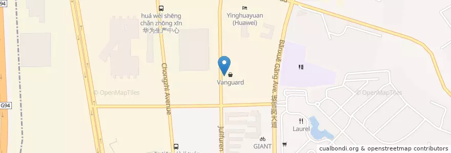 Mapa de ubicacion de 中国工商银行 en 中国, 广东省, 深圳市, 龙岗区.