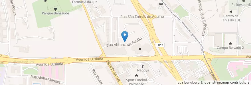 Mapa de ubicacion de Mano's en پرتغال, Área Metropolitana De Lisboa, Lisboa, Grande Lisboa, لیسبون, São Domingos De Benfica.