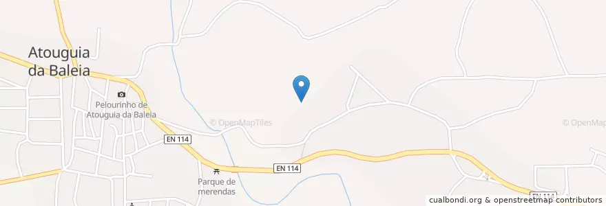 Mapa de ubicacion de Peniche en Portugal, Centre, Leiria, Oeste, Peniche, Atouguia Da Baleia.