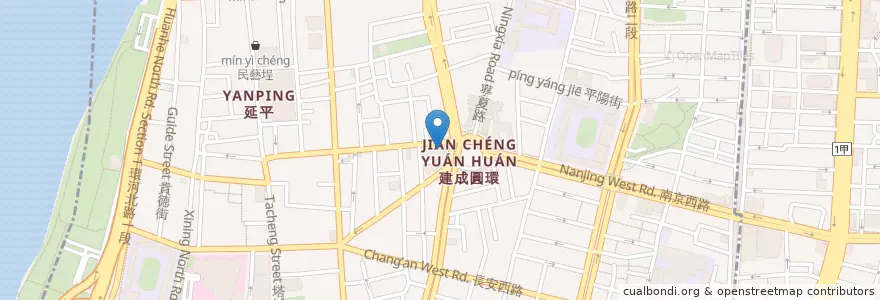 Mapa de ubicacion de 星巴克 en Taiwan, 新北市, Taipei, 大同區.