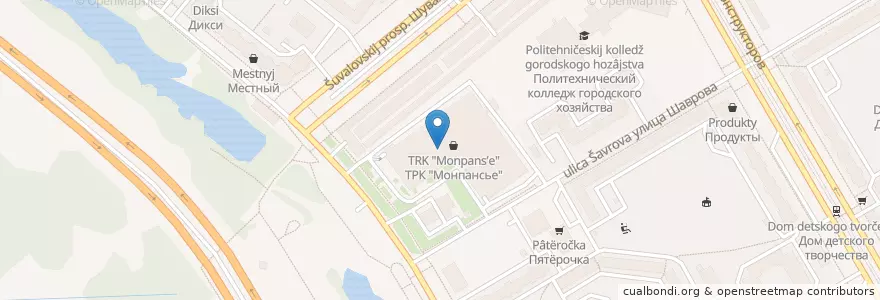 Mapa de ubicacion de Сбербанк en Russia, Northwestern Federal District, Leningrad Oblast, Saint Petersburg, Приморский Район, Округ Юнтолово.