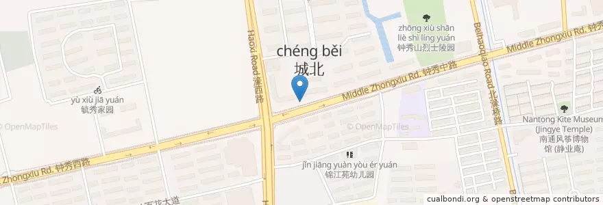 Mapa de ubicacion de 汇隆新城 en Chine, 南通市, 崇川区.
