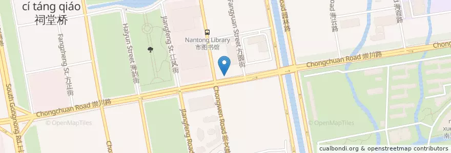 Mapa de ubicacion de 中国人民银行 en Chine, 南通市, 崇川区, 文峰街道.