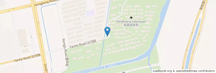 Mapa de ubicacion de 凤凰莱茵苑西门 en Cina, 南通市, 崇川区, 文峰街道.