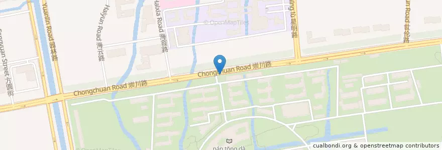 Mapa de ubicacion de 南通大学北门 en Китай, 南通市, 崇川区, 狼山镇街道.