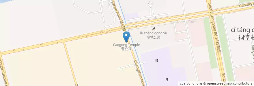 Mapa de ubicacion de 启秀中学 en China, 南通市, 崇川区, 狼山镇街道.