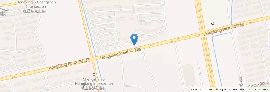 Mapa de ubicacion de 天安花园南门 en China, Nantong City, Chongchuan District, 文峰街道.