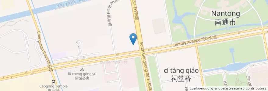 Mapa de ubicacion de 恒隆国际 en China, 南通市, 崇川区, 文峰街道.