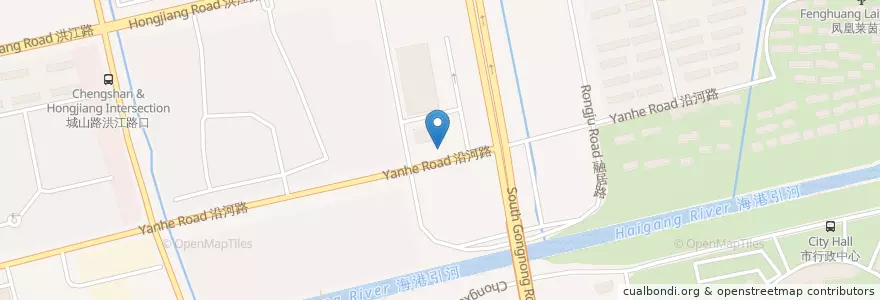 Mapa de ubicacion de 政务中心南门 en Çin, 南通市, 崇川区, 文峰街道.