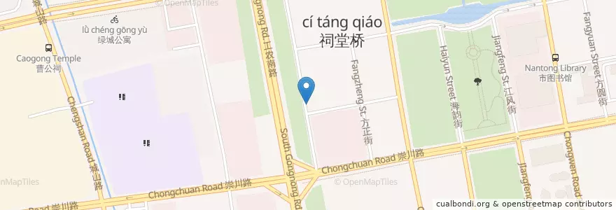 Mapa de ubicacion de 海归大楼 en الصين, 南通市, 崇川区, 文峰街道.
