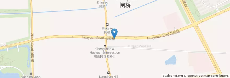 Mapa de ubicacion de 狼山乐购 en China, 南通市, 崇川区, 狼山镇街道.