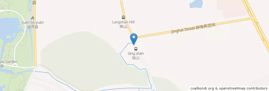 Mapa de ubicacion de 狼山五路车站 en China, 南通市, 崇川区, 狼山镇街道.