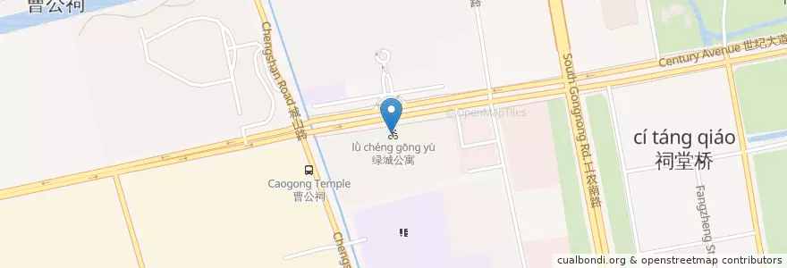 Mapa de ubicacion de 绿城公寓 en Cina, 南通市, 崇川区, 文峰街道.