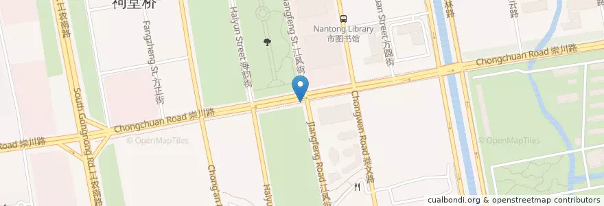 Mapa de ubicacion de 金石酒店 en China, 南通市, 崇川区, 文峰街道.