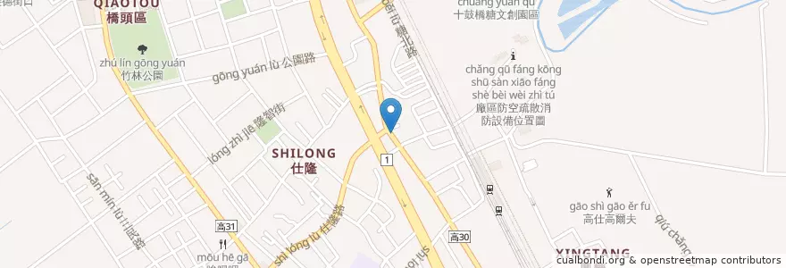 Mapa de ubicacion de 老担仔 en 臺灣, 高雄市, 橋頭區.