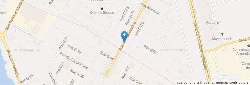 Mapa de ubicacion de Bar Chinchin en コートジボワール, アビジャン, Marcory.