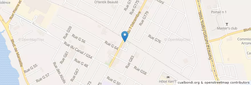 Mapa de ubicacion de Le Che Café en Costa De Marfil, Abiyán, Marcory.