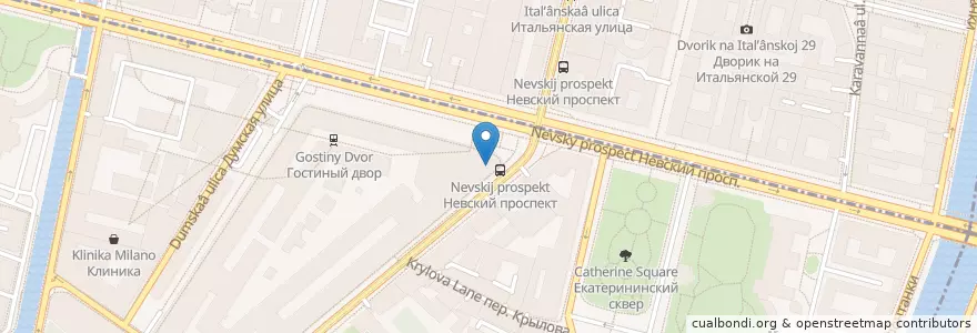Mapa de ubicacion de Линзы Тут en Russland, Föderationskreis Nordwest, Oblast Leningrad, Sankt Petersburg, Центральный Район, Округ № 78.