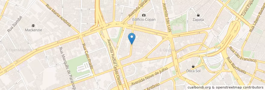 Mapa de ubicacion de Por um punhado de dólares - PPD en البَرَازِيل, المنطقة الجنوبية الشرقية, ساو باولو, Região Geográfica Intermediária De São Paulo, Região Metropolitana De São Paulo, Região Imediata De São Paulo, ساو باولو.