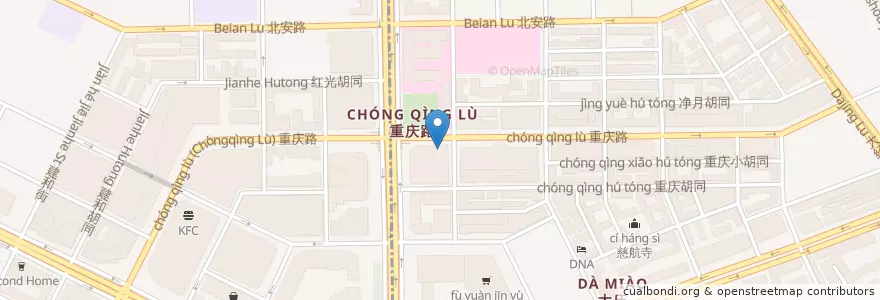 Mapa de ubicacion de 肯德基 en 中国, 吉林省, 长春市, 南关区, 自强街道.