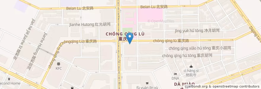 Mapa de ubicacion de 德克士 en Cina, Jilin, 长春市, 南关区, 自强街道.