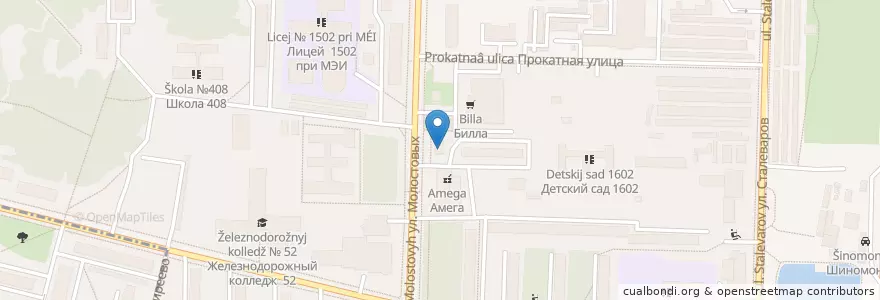 Mapa de ubicacion de Горздрав en Rusland, Centraal Federaal District, Moskou, Восточный Административный Округ, Район Ивановское.