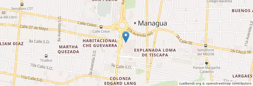 Mapa de ubicacion de Cocina de Doña Haydée en Никарагуа, Departamento De Managua, Managua (Municipio).