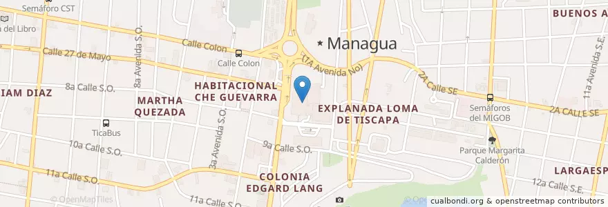 Mapa de ubicacion de Medco en Nicarágua, Departamento De Managua, Managua (Municipio).