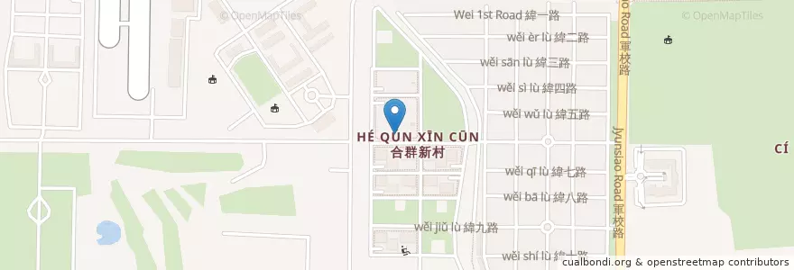 Mapa de ubicacion de 翔生藥局合群店 en Taiwan, Kaohsiung, 左營區.