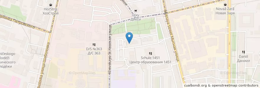 Mapa de ubicacion de Медицинский Центр Санос en Rusia, Центральный Федеральный Округ, Москва, Южный Административный Округ.