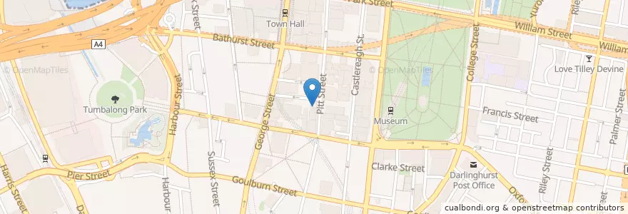 Mapa de ubicacion de Mother Chu's Vegetarian Kitchen en Australien, Neusüdwales, Council Of The City Of Sydney, Sydney.
