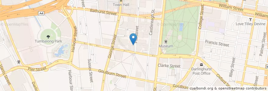 Mapa de ubicacion de Naruone en Australia, New South Wales, Council Of The City Of Sydney, Sydney.