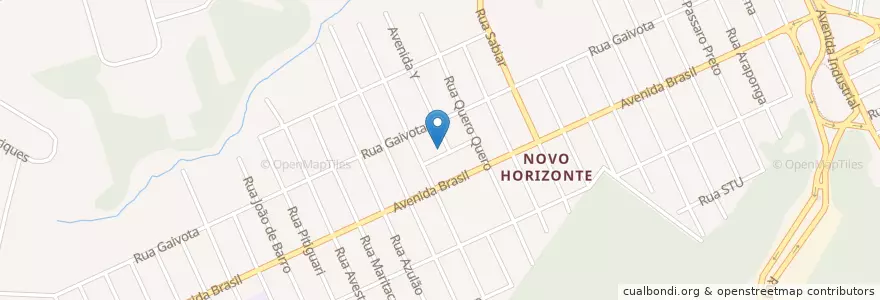 Mapa de ubicacion de CRAS - Novo Horizonte en 브라질, 남동지방, 이스피리투산투, Região Geográfica Intermediária De Vitória, Região Metropolitana Da Grande Vitória, Microrregião Vitória, Serra.
