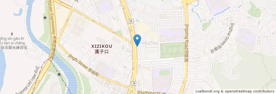 Mapa de ubicacion de 健康美食素館 en تايوان, تايبيه الجديدة, تايبيه, 文山區.
