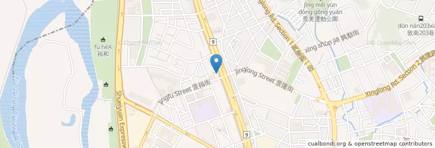 Mapa de ubicacion de 躍獅景新藥局 en Taiwan, 新北市, Taipei, 文山區.