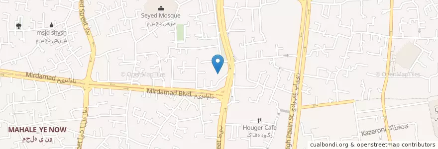 Mapa de ubicacion de مسجد درب کوشک en Irán, Isfahán, شهرستان اصفهان, بخش مرکزی شهرستان اصفهان, اصفهان.