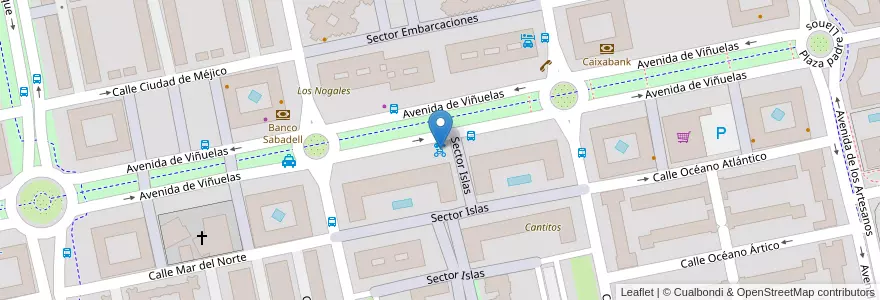 Mapa de ubicacion de 3CBike en Spanien, Autonome Gemeinschaft Madrid, Autonome Gemeinschaft Madrid, Área Metropolitana De Madrid Y Corredor Del Henares, Tres Cantos.