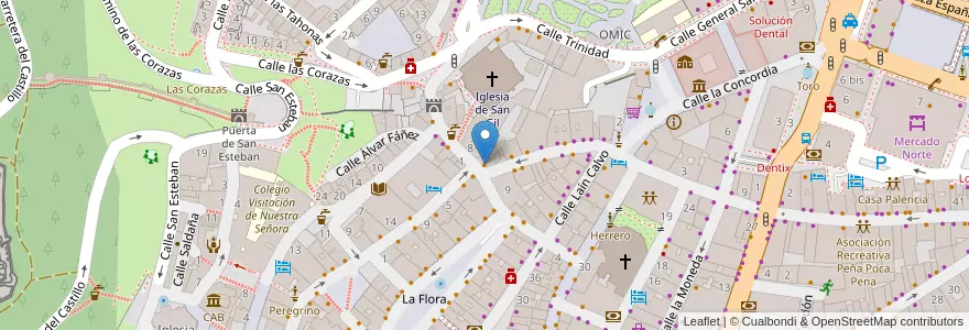 Mapa de ubicacion de 4 Calles en スペイン, カスティーリャ・イ・レオン州, Burgos, Alfoz De Burgos, Burgos.