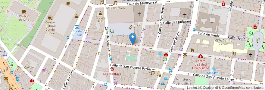 Mapa de ubicacion de 4 Latas en Espanha, Comunidade De Madrid, Comunidade De Madrid, Área Metropolitana De Madrid Y Corredor Del Henares, Madrid.