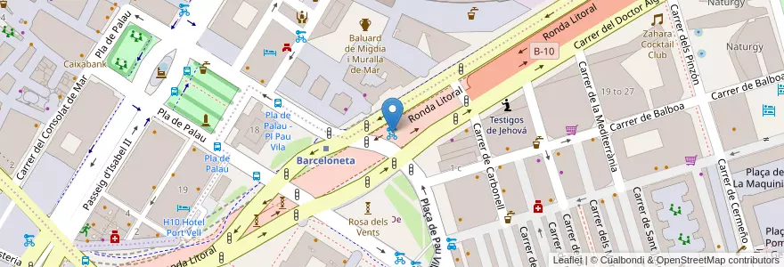 Mapa de ubicacion de 40 - Doctor Aiguader 2 en Испания, Каталония, Барселона, Барселонес, Барселона.