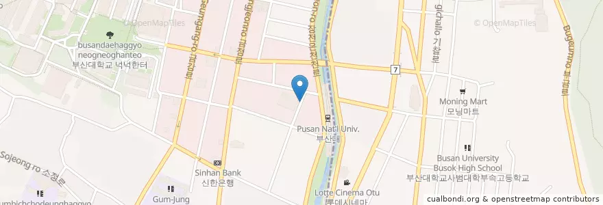 Mapa de ubicacion de Ninja Ramen en 韩国/南韓, 釜山, 金井區, 부곡동.