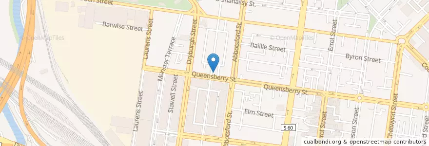 Mapa de ubicacion de Queensberry Lunchbar en オーストラリア, ビクトリア, City Of Melbourne.