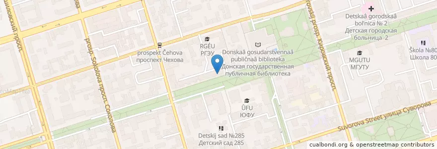 Mapa de ubicacion de Добрый Эль en ロシア, 南部連邦管区, ロストフ州, Городской Округ Ростов-На-Дону.