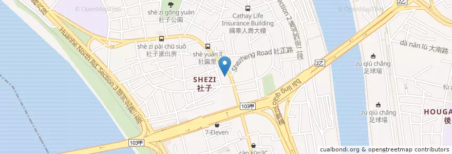 Mapa de ubicacion de 永豐商業銀行 en Taiwan, 新北市, Taipé, 士林區.